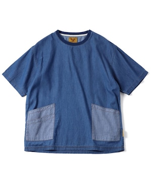 gym master ジムマスター ライトデニムTシャツ Light Denim Tee メンズ 半袖Tシャツ カットソー 春夏 薄手デニム 軽量 涼しい G721752