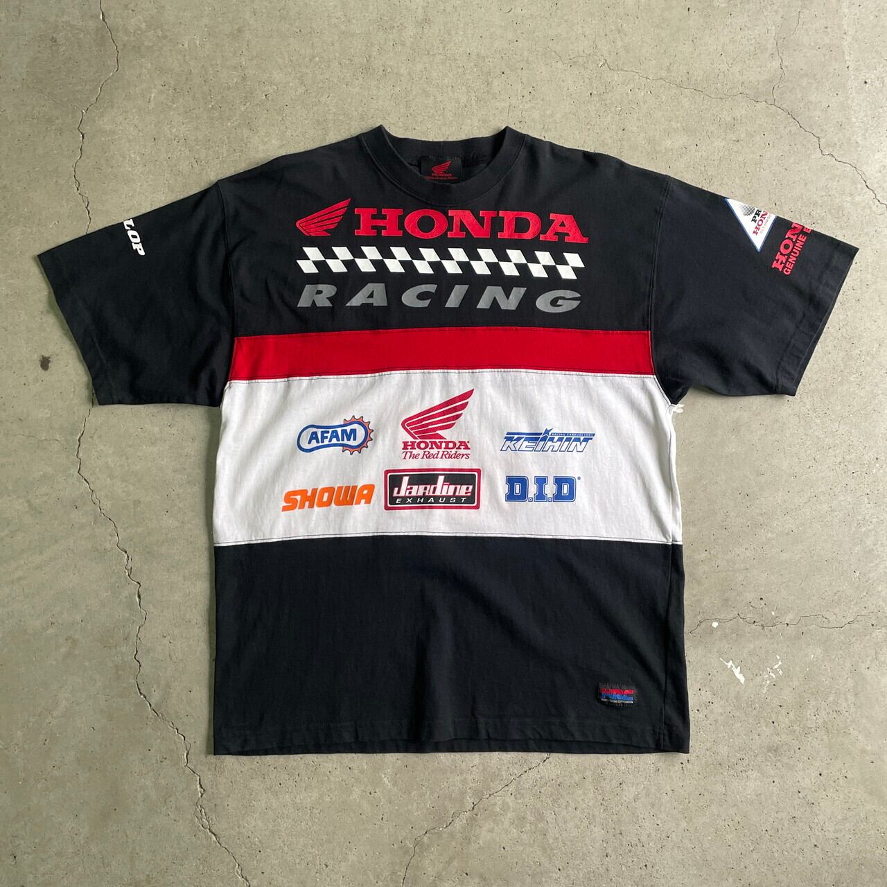 90年代 USA製 HONDA RACING 企業ロゴ 切り替え バイク モーター 