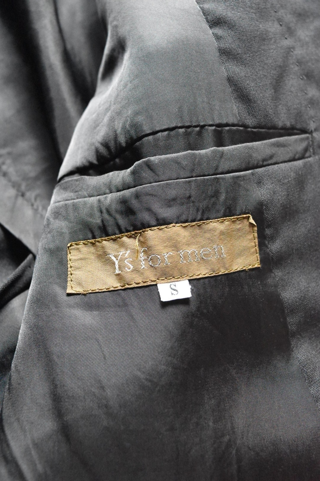 "Y's for men" Black summer wool 2B jacket