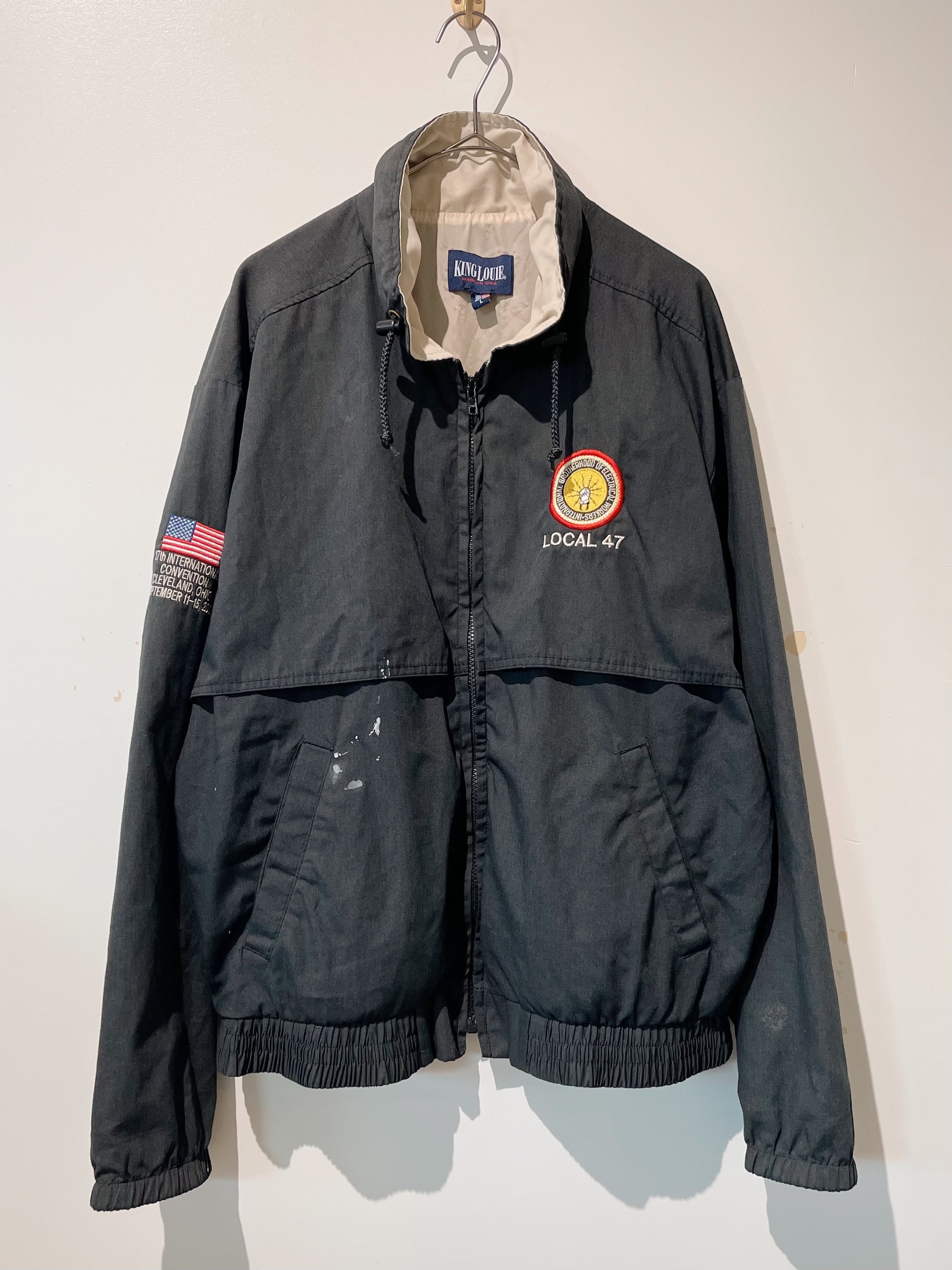 (OT1112)KING LOUIE zip up patch jacket