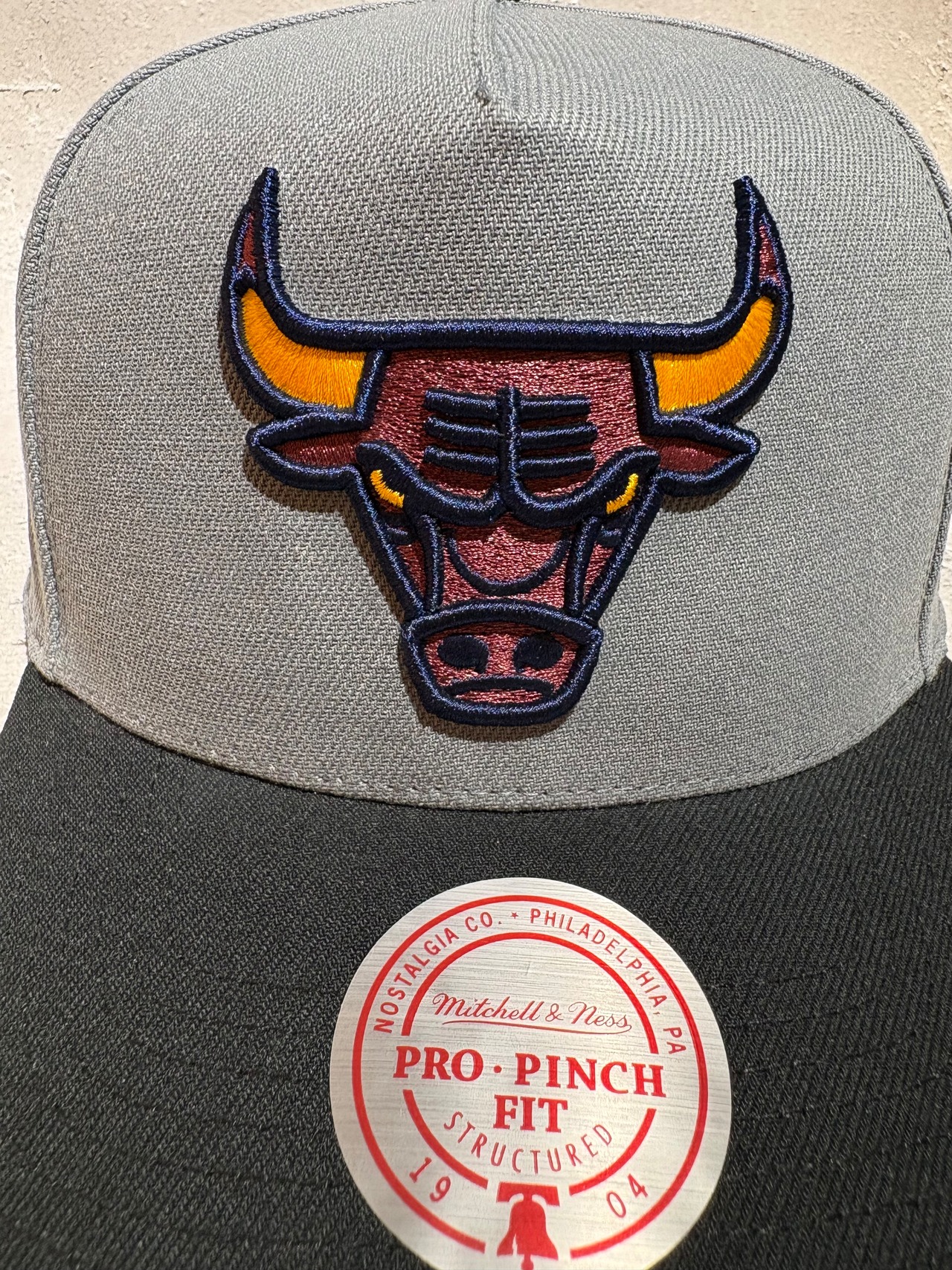 Mitchell＆Ness/ミッチェルアンドネス NBA シカゴ・ブルズ キャップ グレー