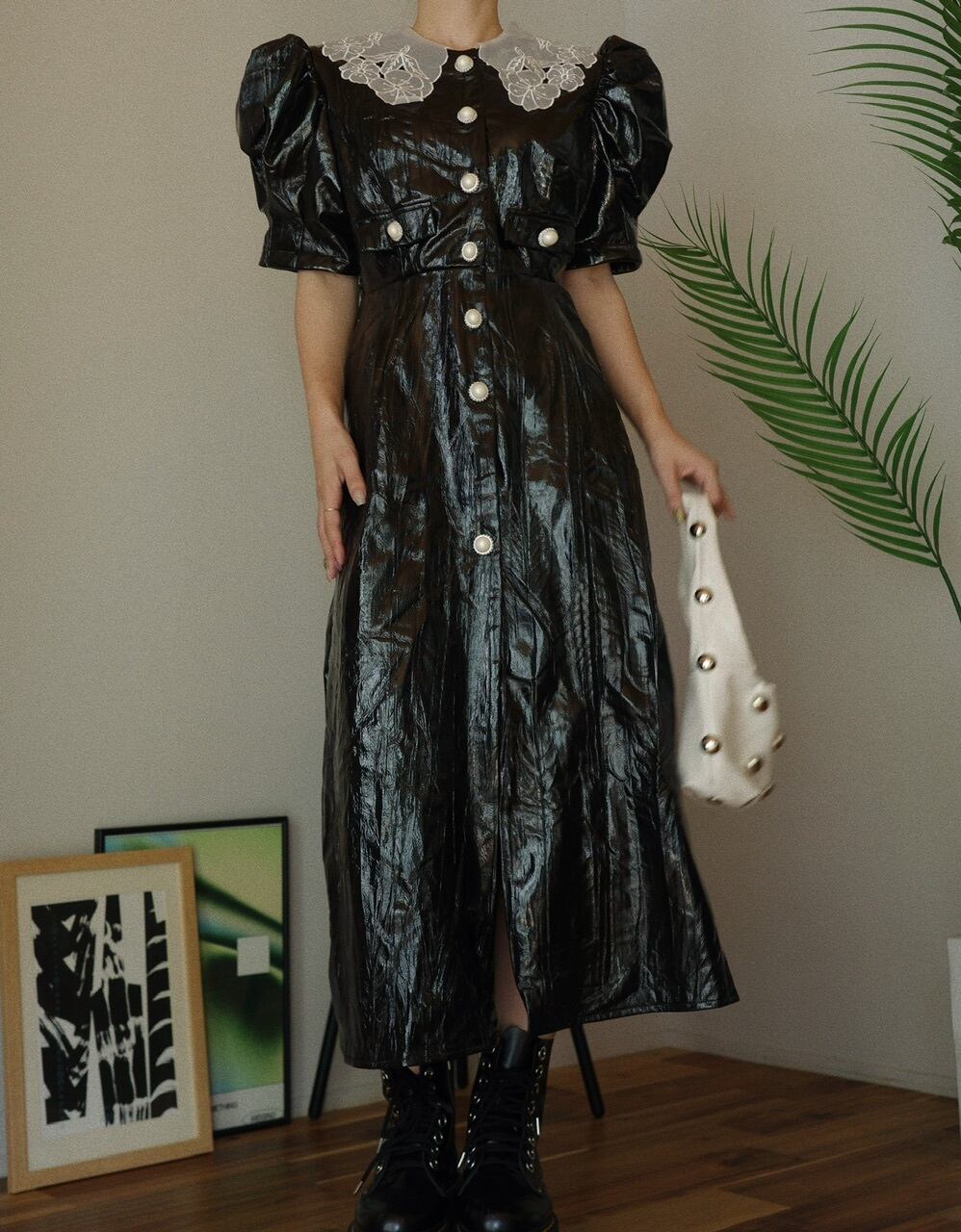 sister jane】Lunette PU Midi Dress | osrsofficial