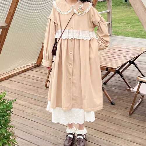 2色／ウエストレーストレンチコート ・8540