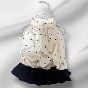 【NO.3】Polka Satin Princess Dress
