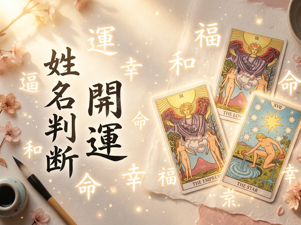 姓名判断×タロット PDF鑑定書（A4全6ページ／3000字以上）