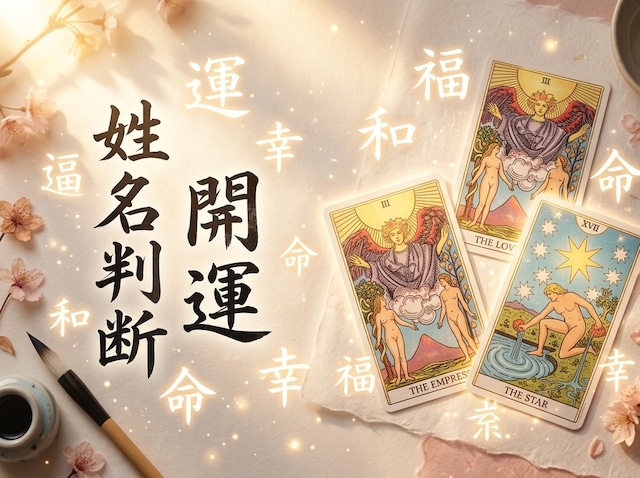 姓名判断×タロット PDF鑑定書（A4全6ページ／3000字以上）