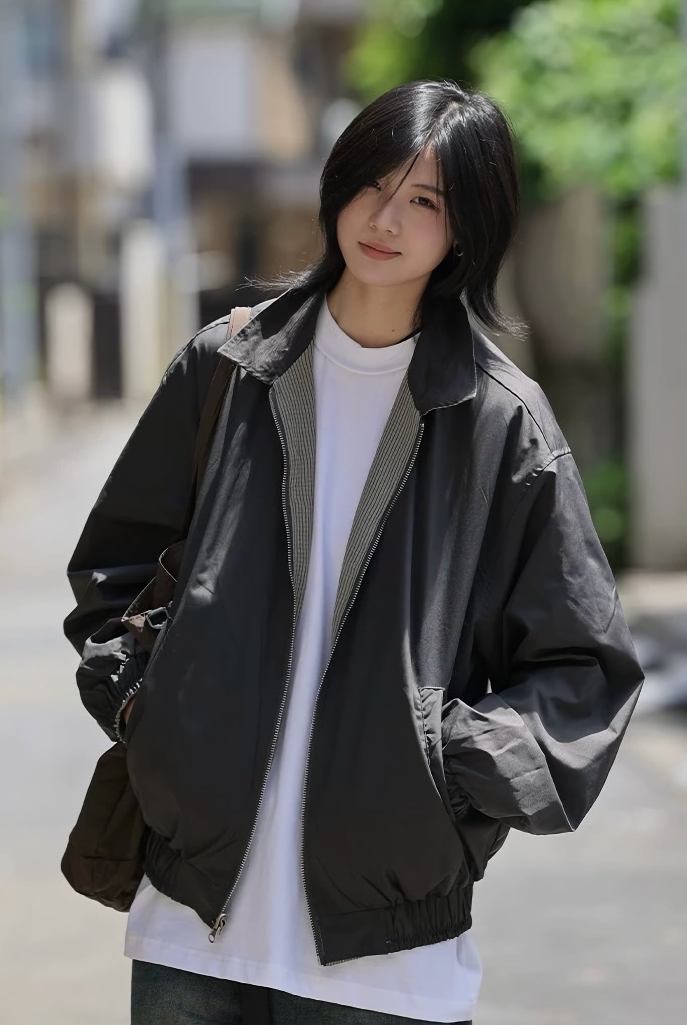 極美品 L-XLサイズ相当 ザラ 近年 バッファローレザー ボンバージャケット 極美品】ZARA ザラ L-XL ファー ボンバー ジャケット ボア コート