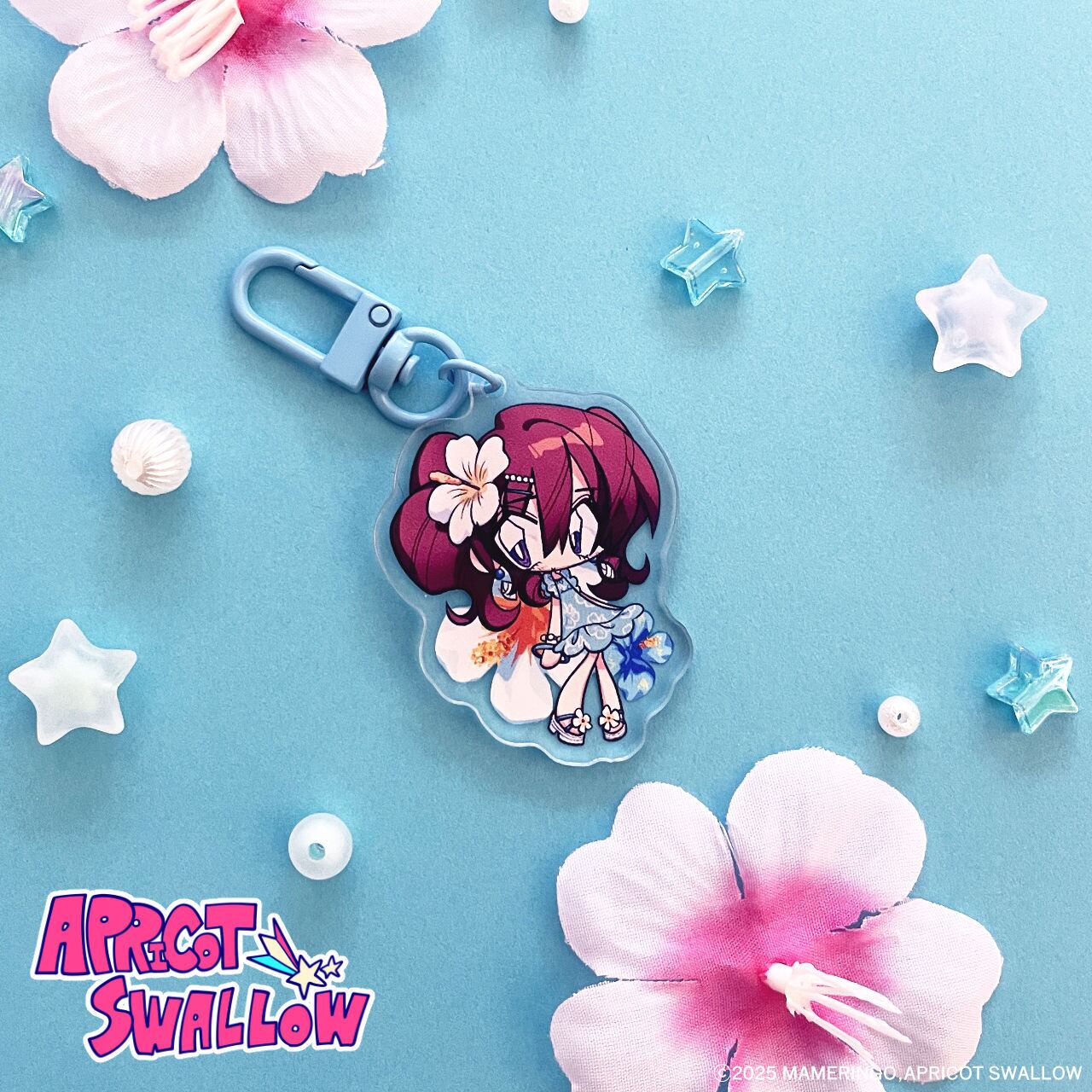 アサヒ＆カイリ ハイビスカスアクリルキーホルダー | APRICOT SWALLOW