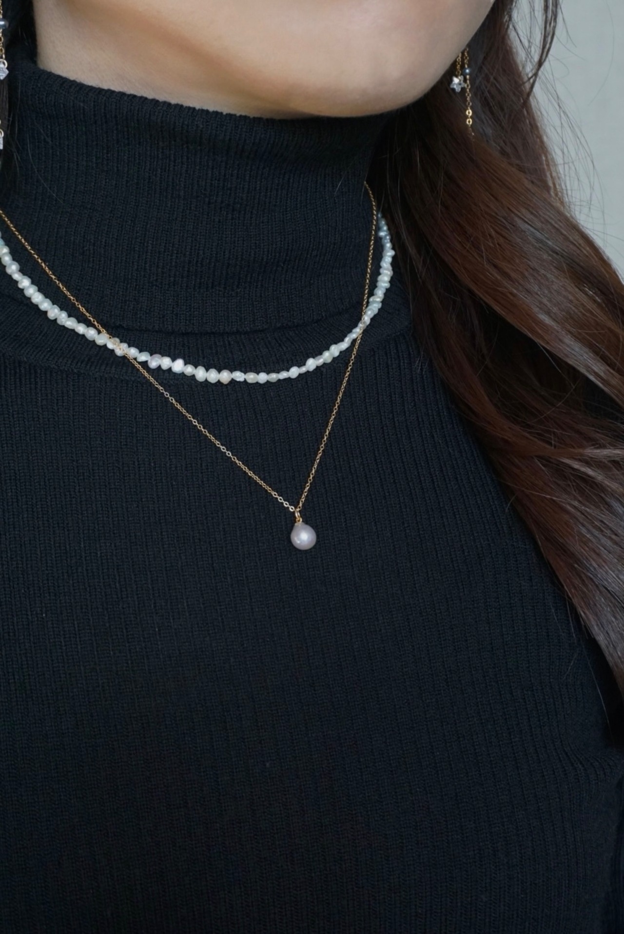 小粒ネックレス　