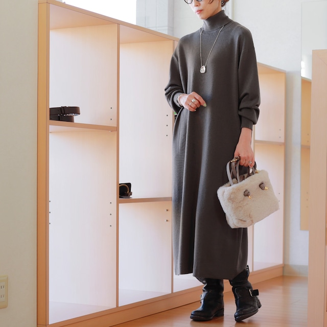 ADAWAS / アダワス ファインメリノウール コクーンワンピース| 抜け感とキチンと見えを叶える上質素材