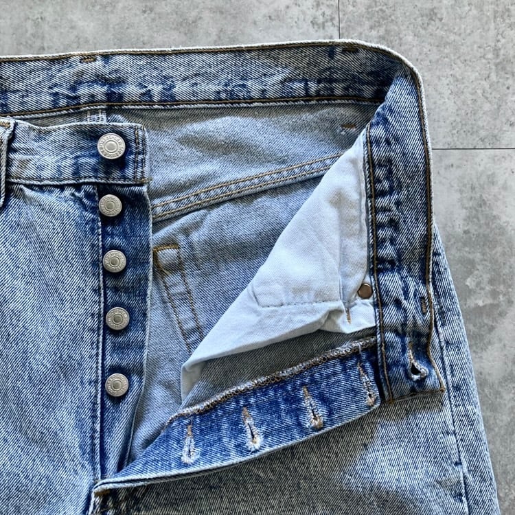 W31 L36】90's US.Levis 501 リーバイス エルパソ工場(511) ボタン裏