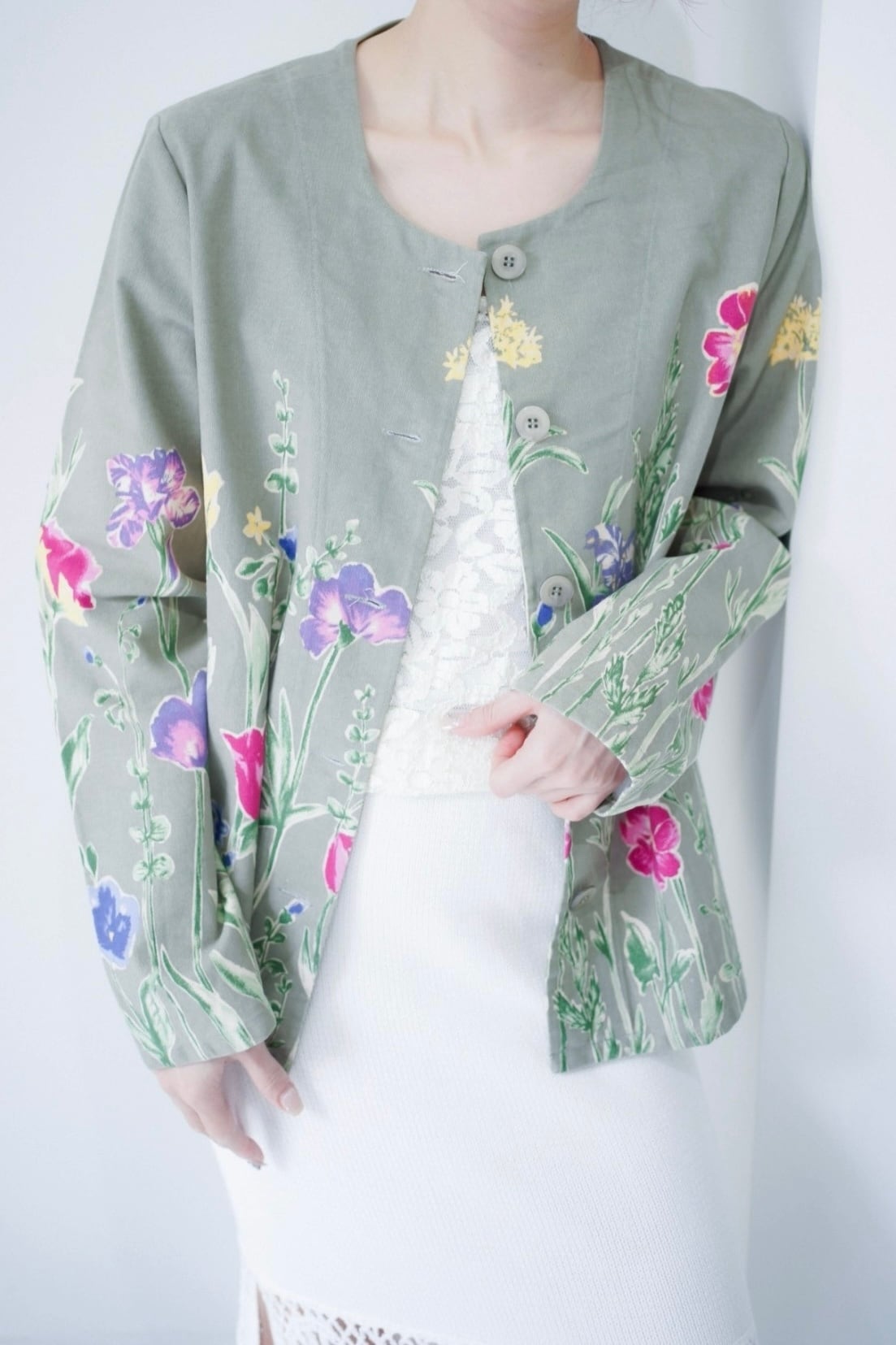flower print jacket