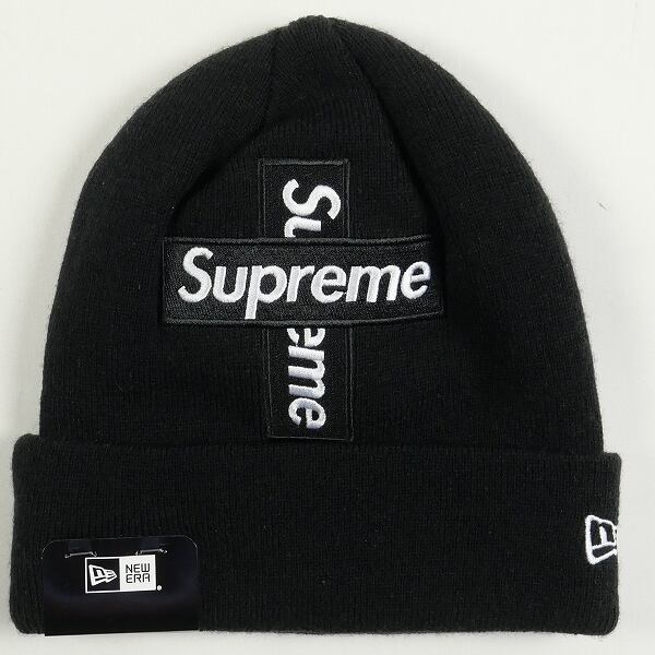 supreme Cross Box Logo Beanie Black