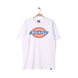 ディッキーズ ビッグロゴ Tシャツ 白 ホワイト DICKIES メンズM アメカジ 古着 @BZ0017