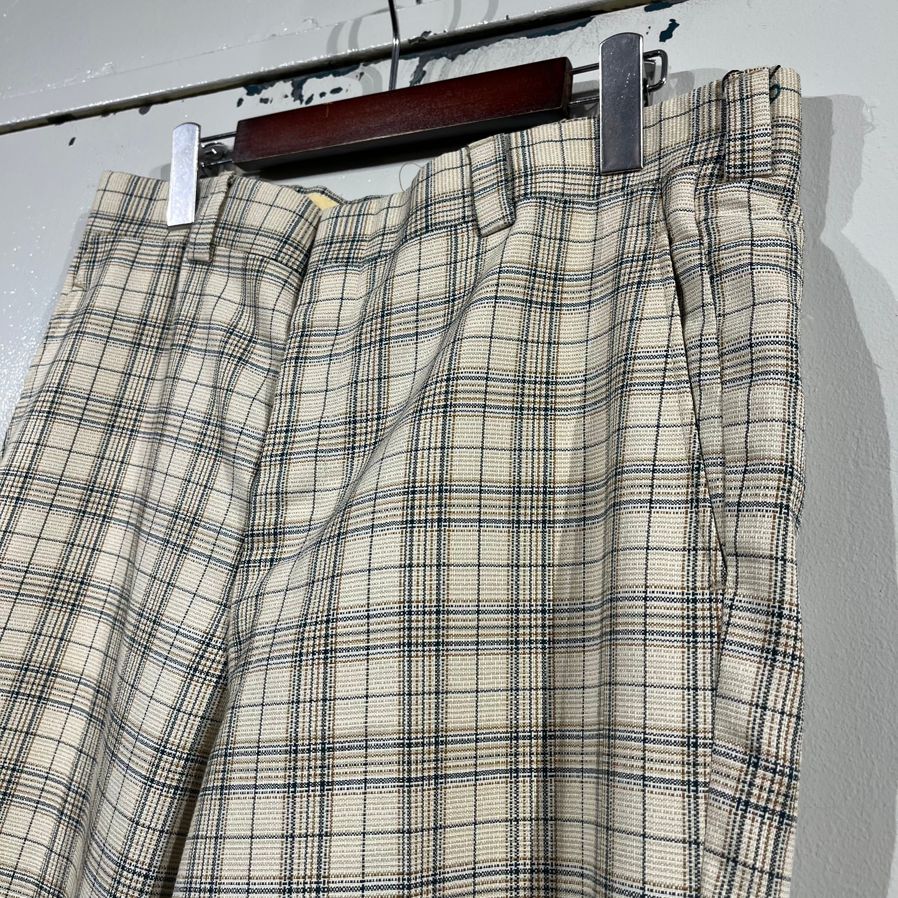 70s slacks ロケットタロン　ヴィンテージ　hageer タロンジップ