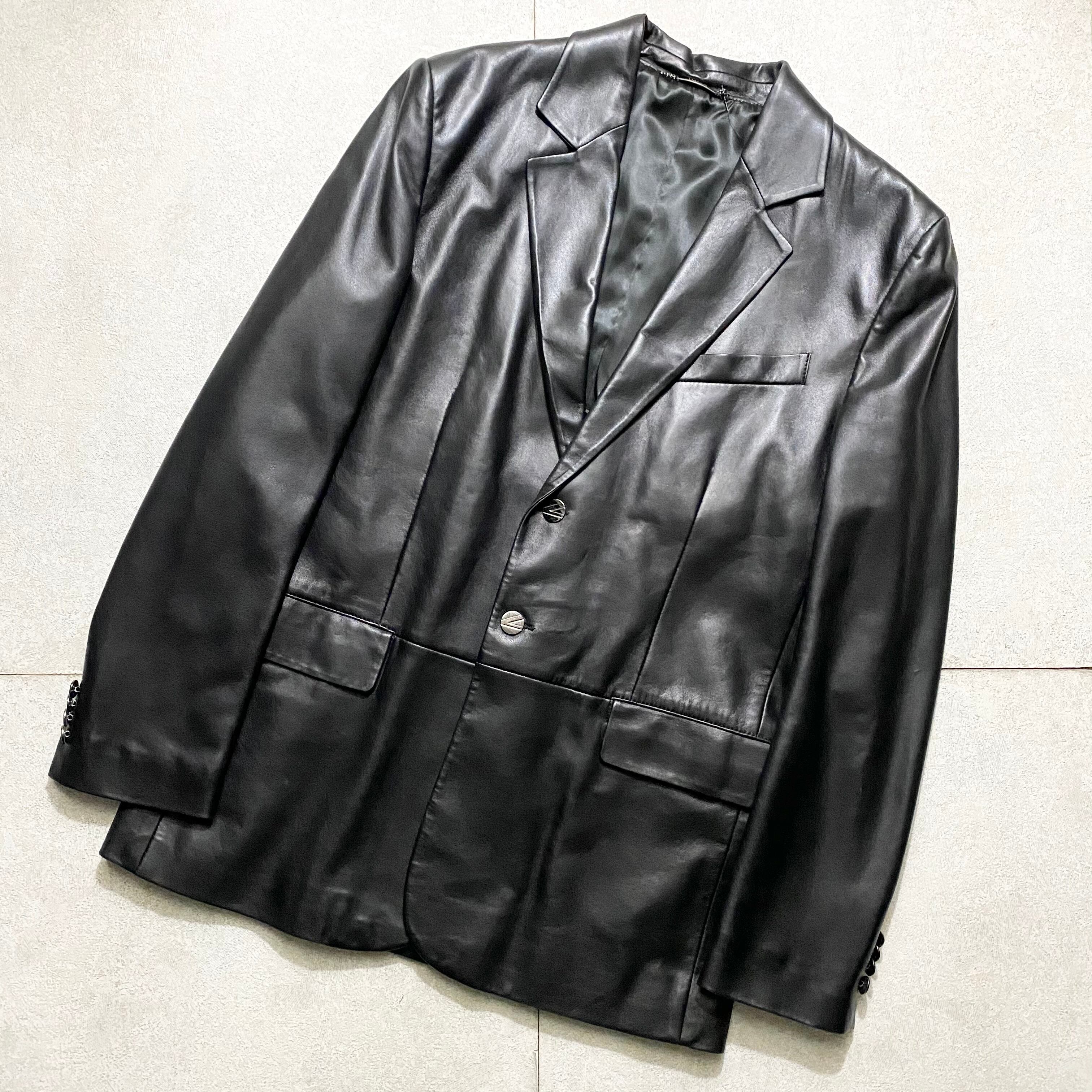 VERSACE ブラック 思い立ち ライダースジャケット 最終値下げ