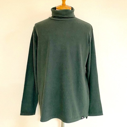 Warm Stretch Turtleneck Cut & Sewn　Green