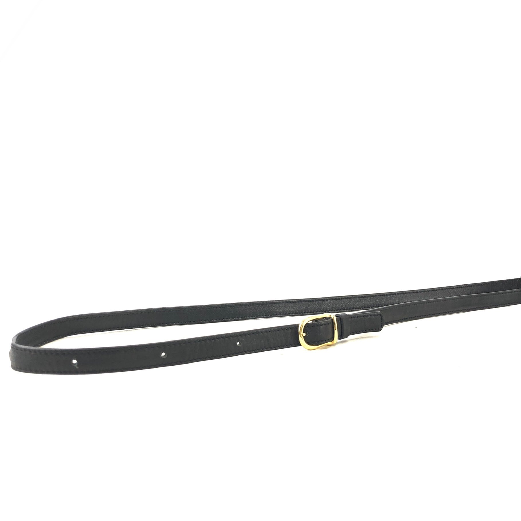 CELINE セリーヌ レザー 巾着 ミニバッグ ショルダーバッグ ブラック