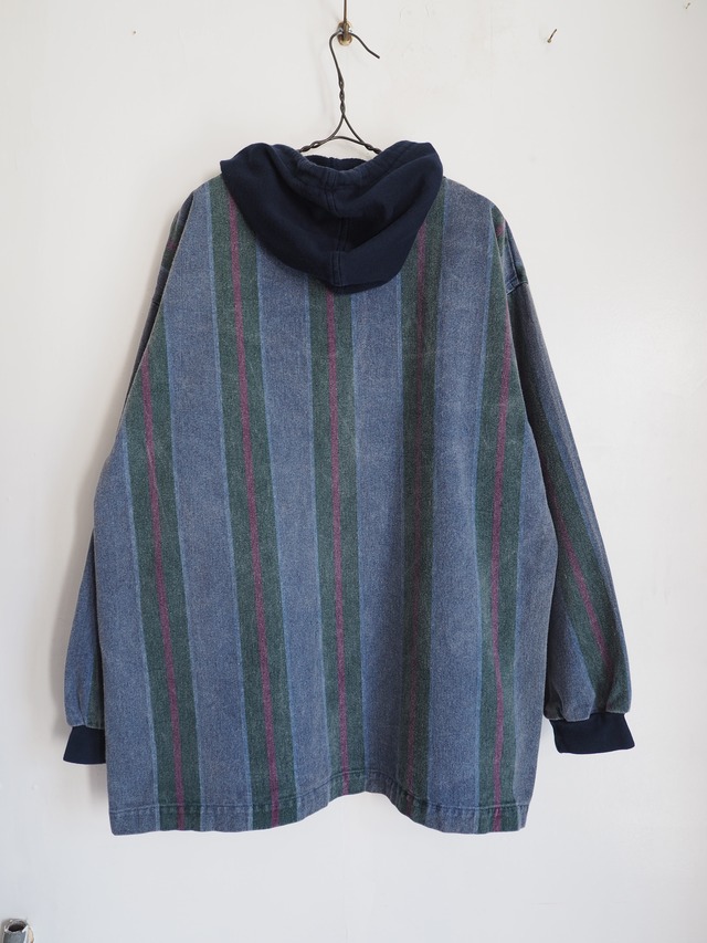 1990’s Denim Hooded Pullover／L