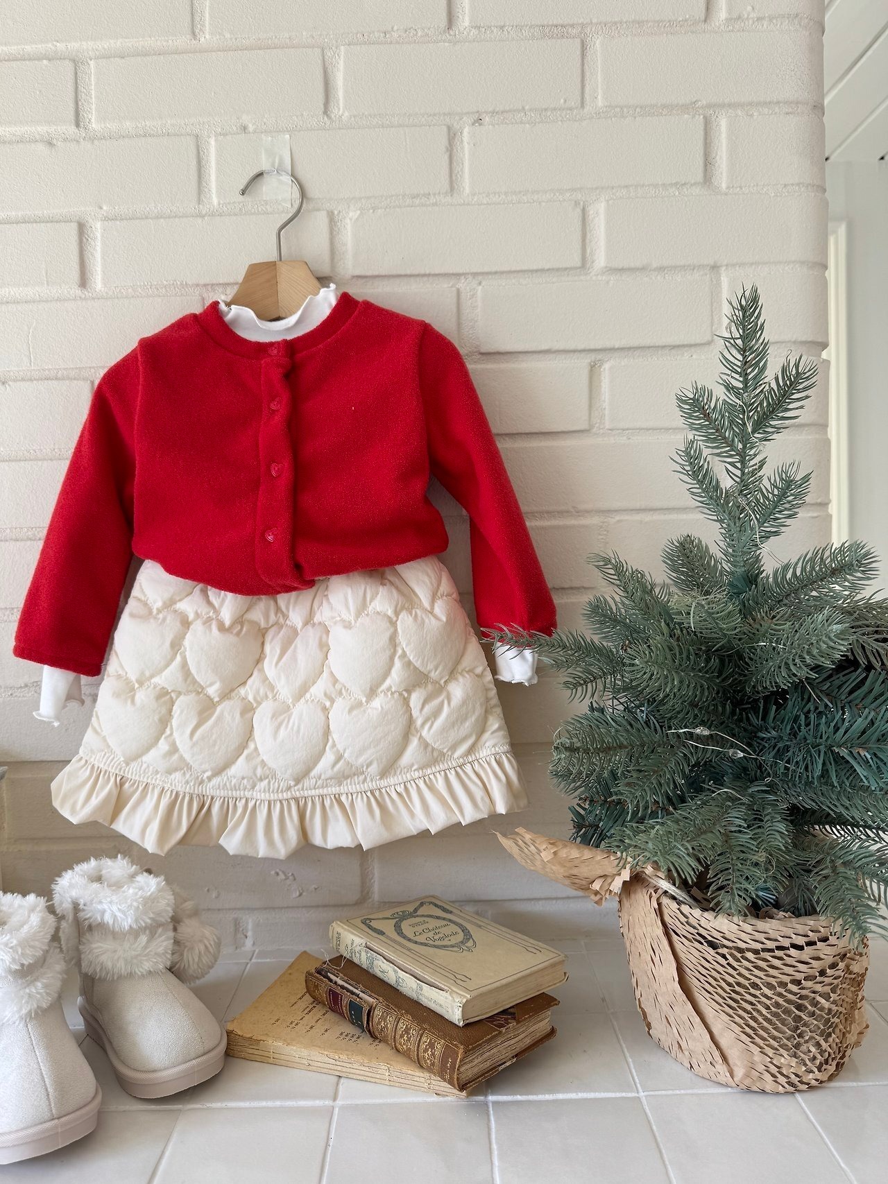 le petit mot［取寄］heart nubim skirt 26winter