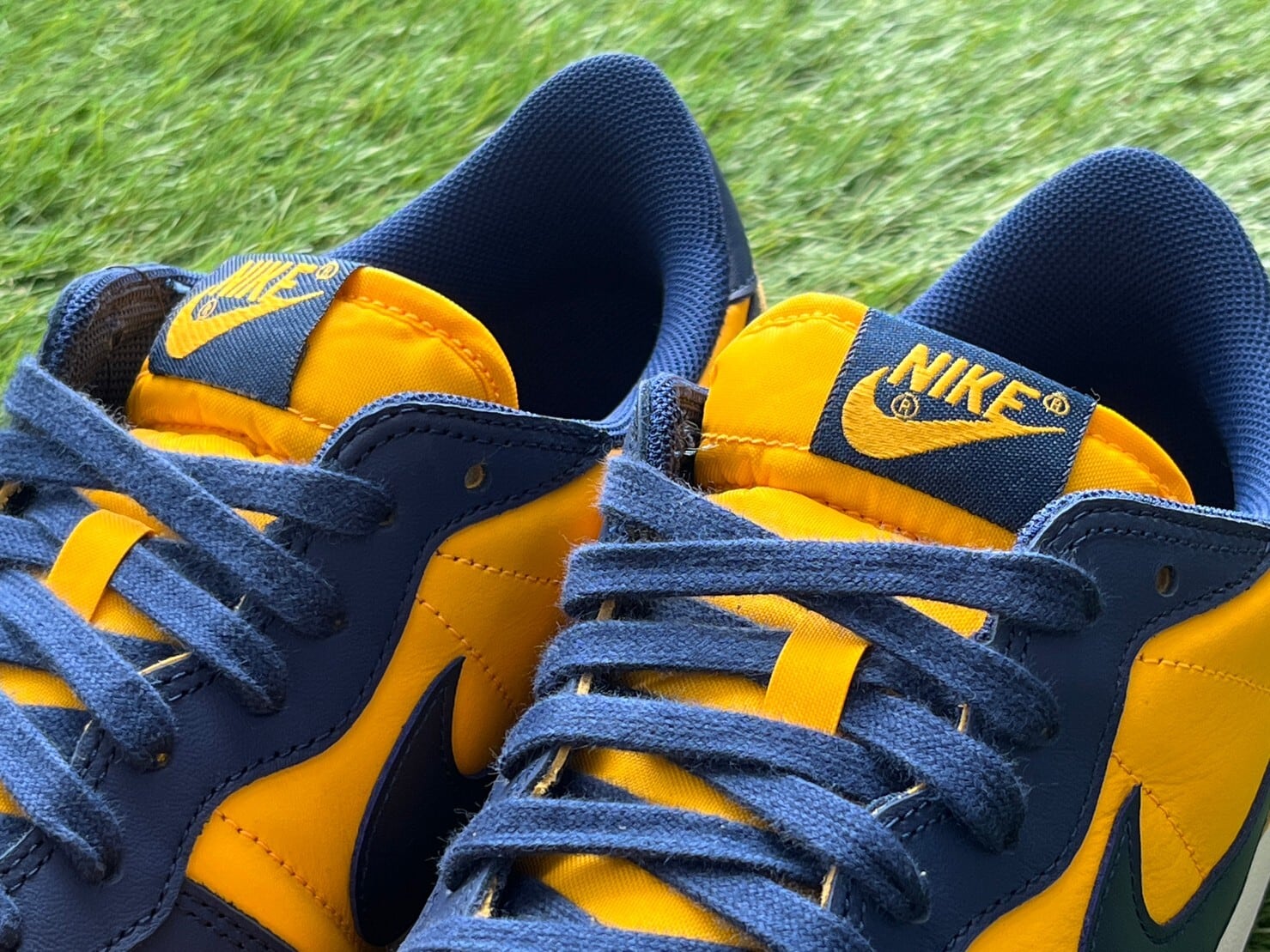 NIKE TERMINATOR LOW UNIVERSITY GOLD AND NAVY/MICHIGAN FJ4206-700