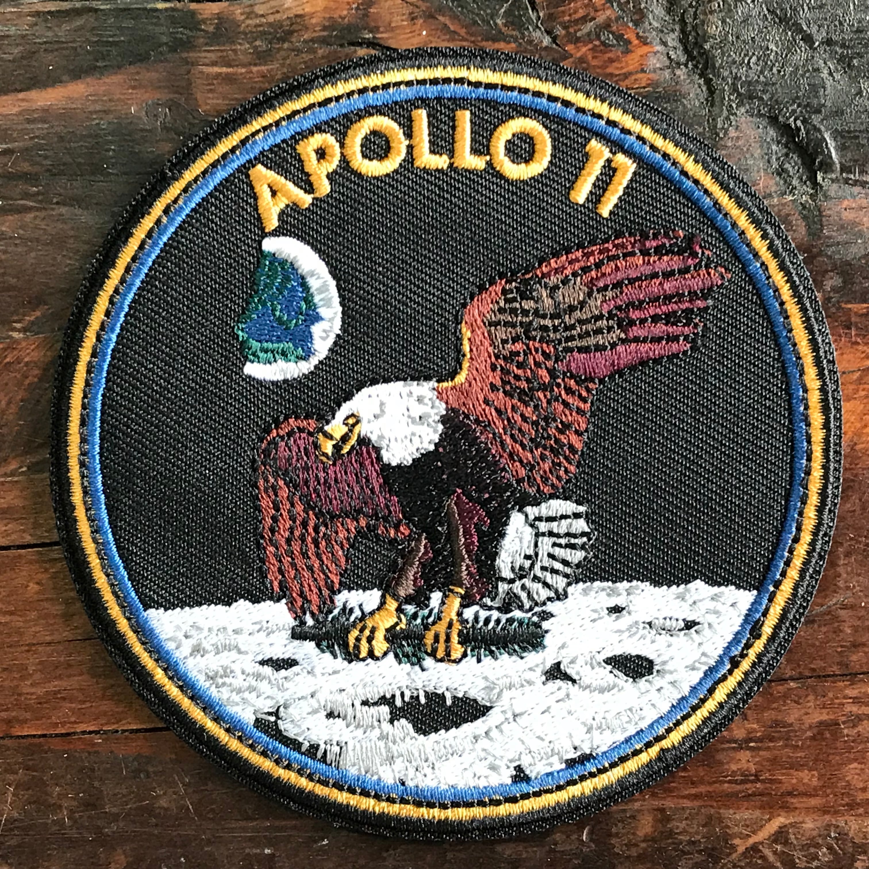 NASA公認(アメリカ航空宇宙局)ワッペン・アップリケ・アポロ11号