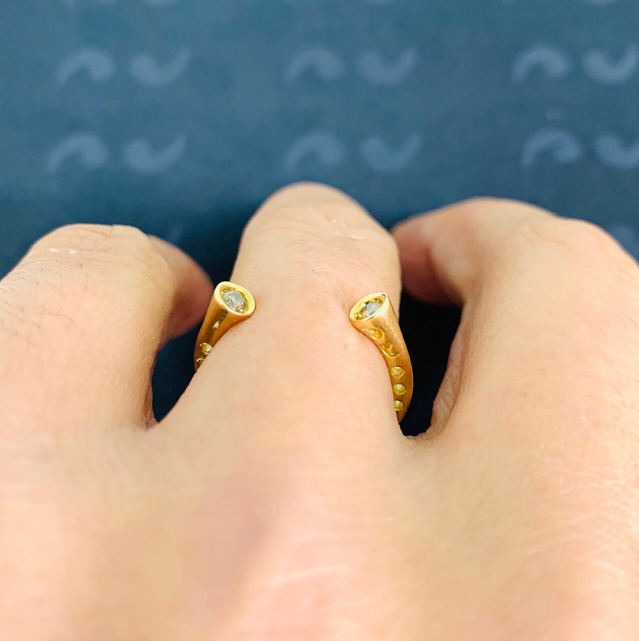 【7号 美品】マダラニンゲン ピンキーリング 18K ゴールドコーティング マダラニンゲン ピンキーリング7号 18Kゴールド