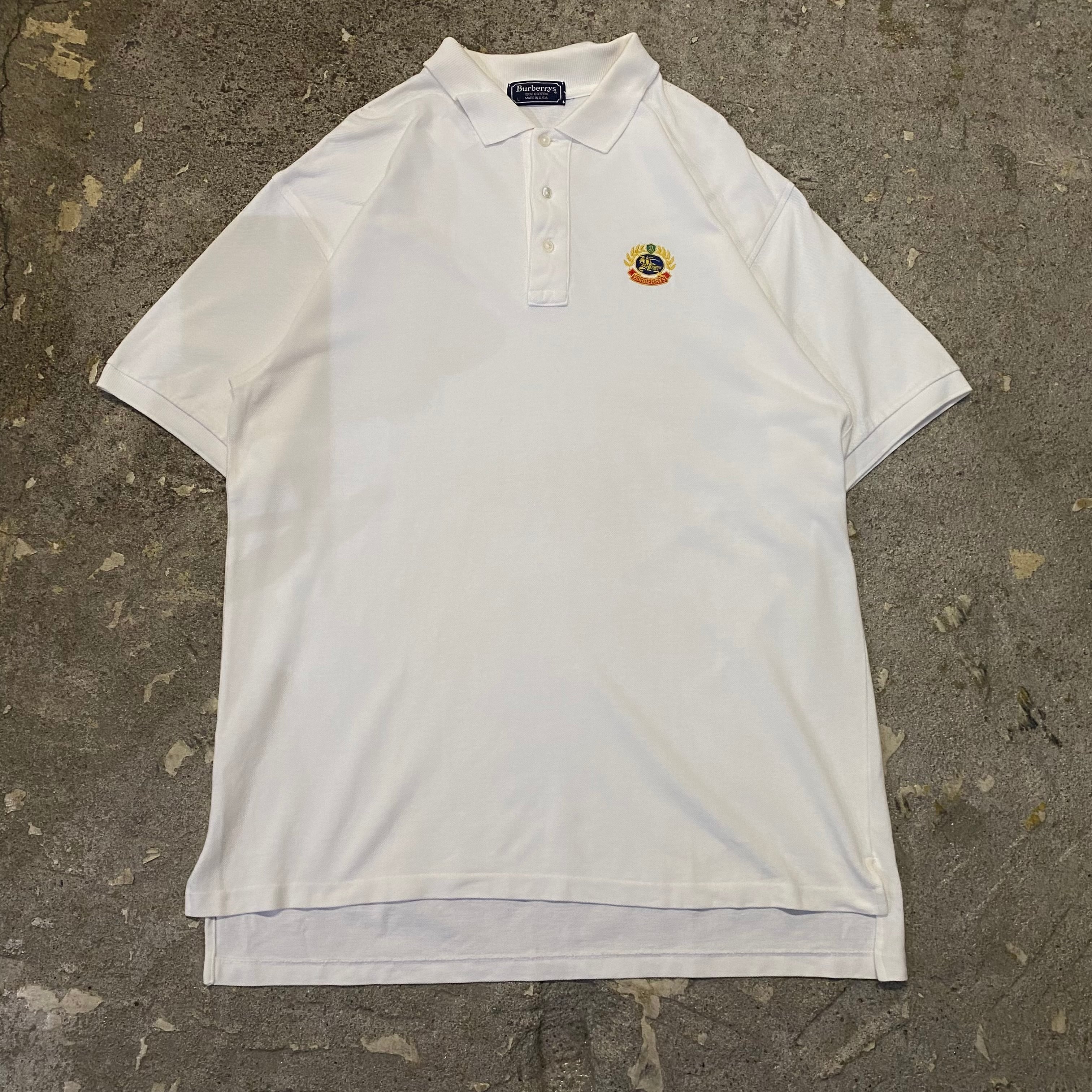 希少 BURBERRY ヴィンテージ ポロシャツ イタリア製 L 90’s 希少/90s】Burberrys ヴィンテージ チェック プルオーバーシャツ L
