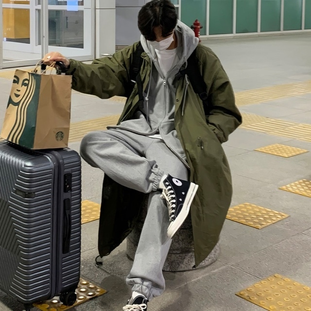 【予約販売】モッズコート ミディアム丈 メンズ 無地 ミリタリー アーミー カーキ ブラック オーバーサイズ アウター 防寒 こなれ感 カジュアル シンプル お洒落 羽織 こなれ感 韓国 トレンド 冬 秋 M/L/XL