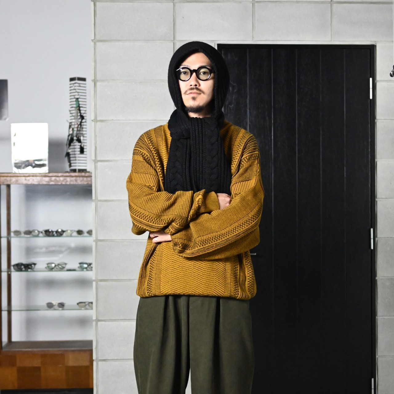 YASHIKI✖CA4LA / Kanya Hooded Scarf