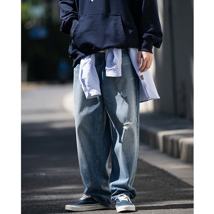 ★WASHED STRAIGHT JEANS　　　17195