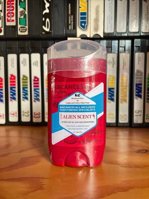 BACANCES. DEODORANT SKATEBOARD WAX. ALIEN SCENT