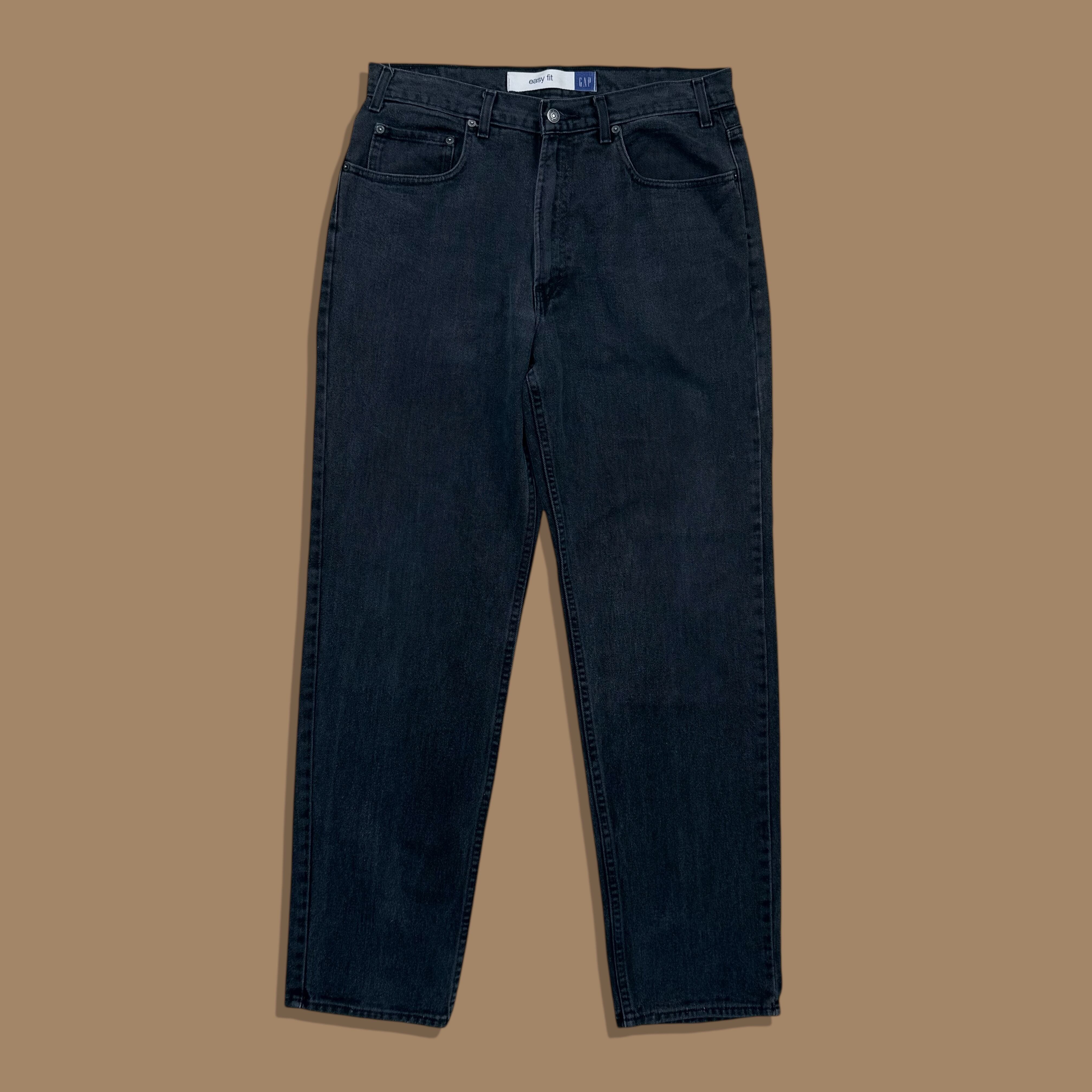 2000s GAP easy fit Black Denim Pants
