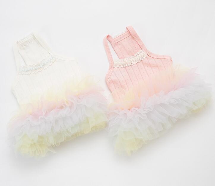 【予約】№3102028 虹色チュールワンピース