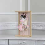 羽子板 美月 アクリルケース飾り 【舞 鹿の子絞り】 10号 置き型・壁掛け兼用 thumbnail 3