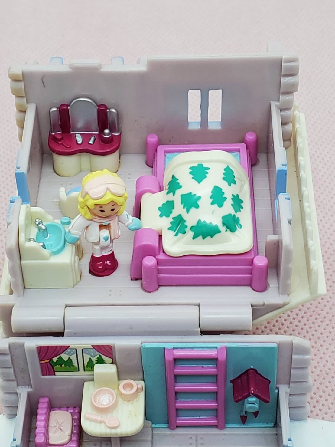 スキーロッジ ほぼ完品 1993年 ポーリータウンシリーズ | ポーリー