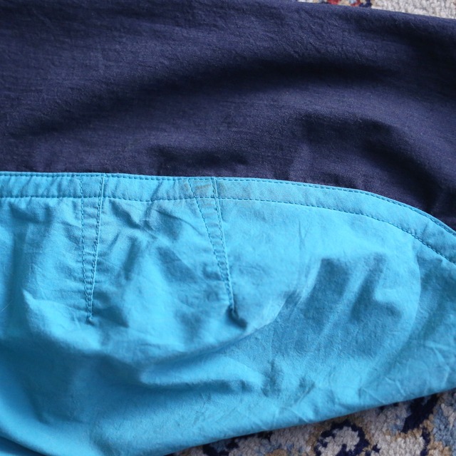 psychedelic color switching and art embroidery design over size anorak parka