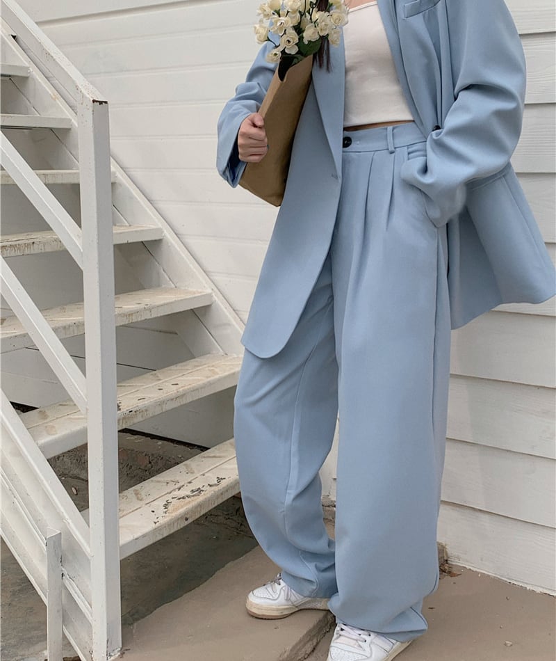 クールに仕上げる♪ オーバーサイズ ジャケット スラックス ワイド