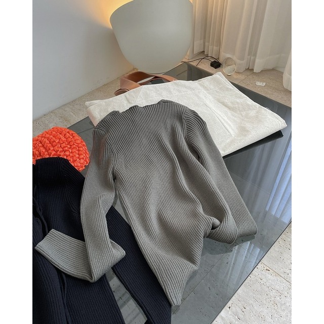 lace-up rib tops 10008