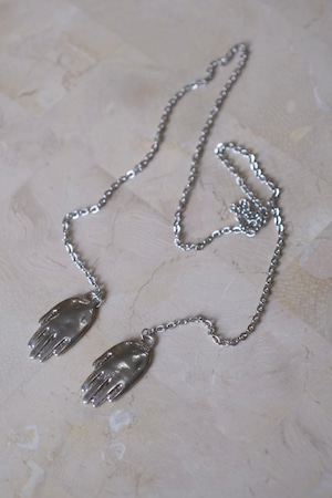 【KOTONA】hand crap necklace - silver