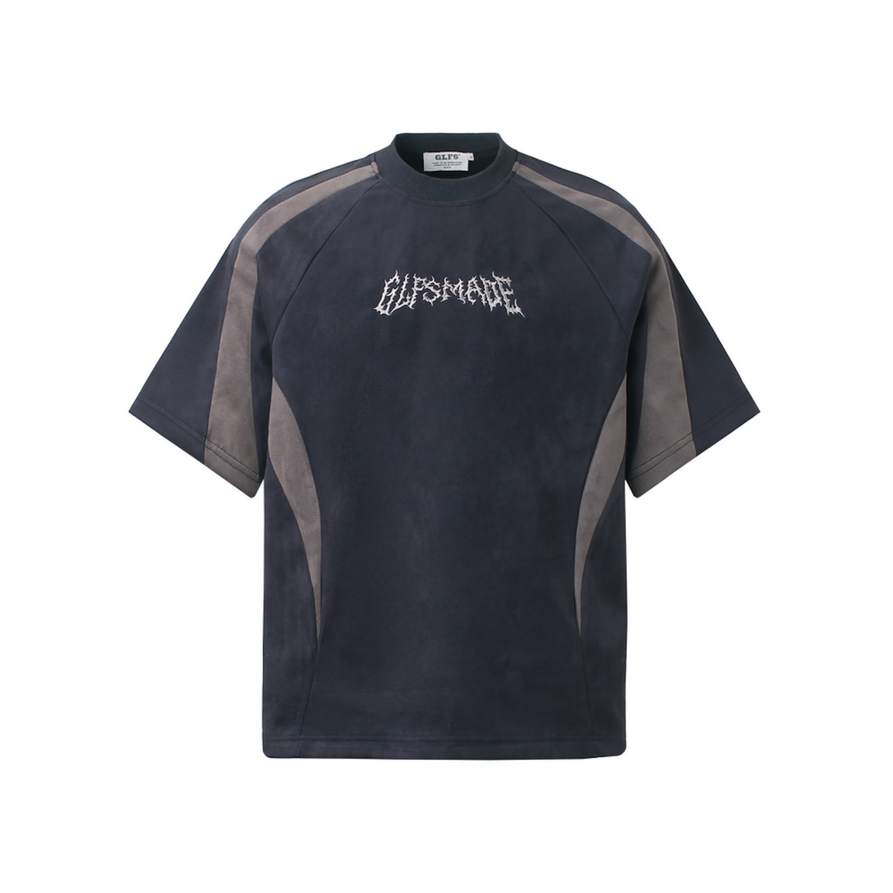 VINTAGE ストリート 刺繍スエード Tシャツ T2039