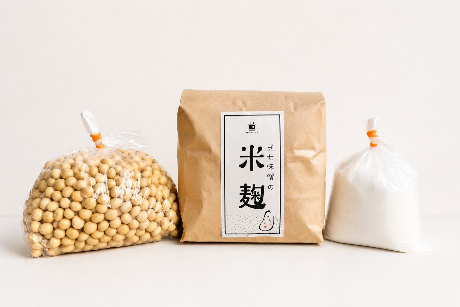 手作り味噌セット 仕上がり量 約2kg ※容器は別途ご用意ください 手作り味噌セット 仕上がり量 約2kg ※容器は別途ご用意ください