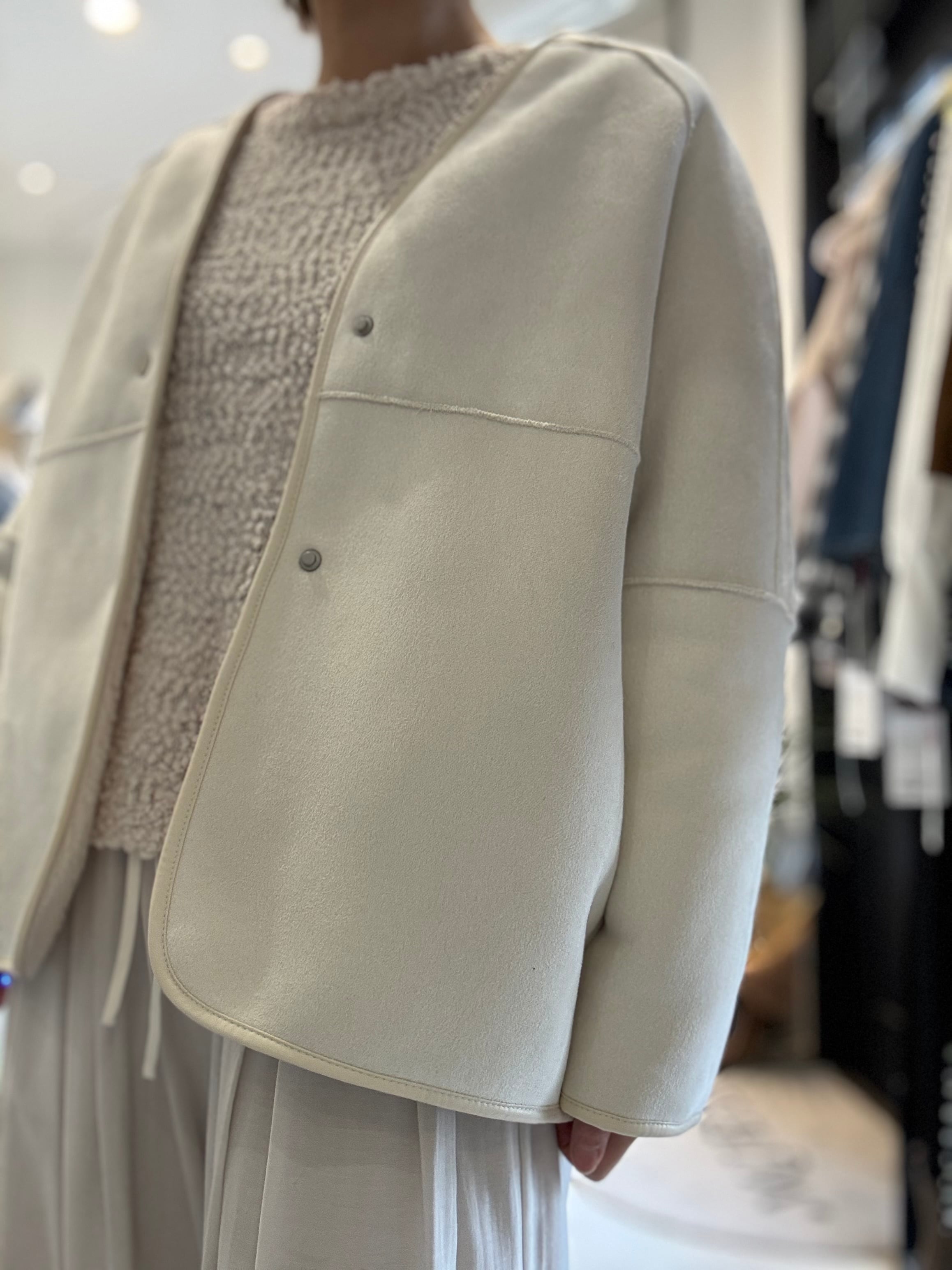 【PASSIONE】リバーシブルムートンボアコート