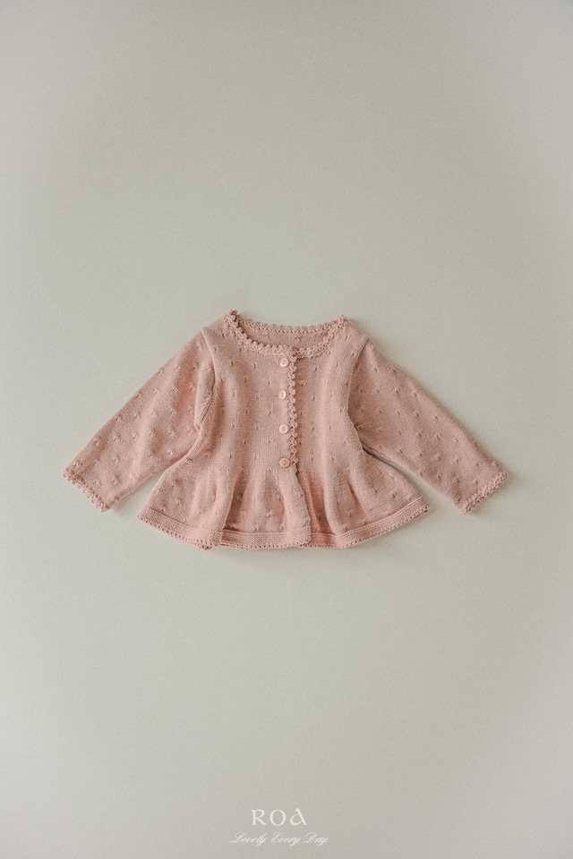 【1/27〆予約】<Roa> Flare knit cardigan