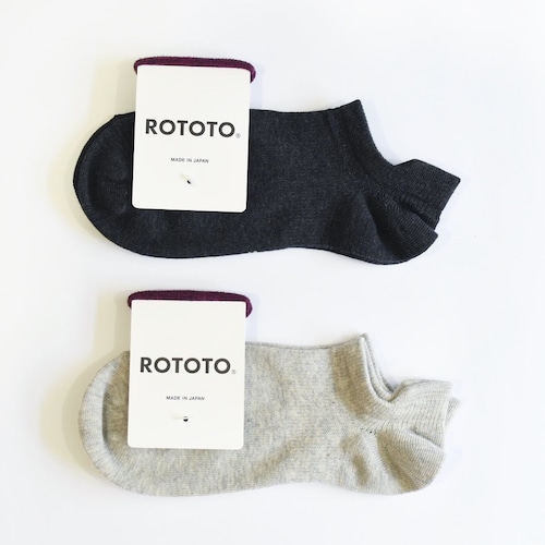 【W's & M's】 ROTOTO  |  SNEAKER FOOT COVER "ORGANIC COTTON"　ロトト  |  スニーカーソックス