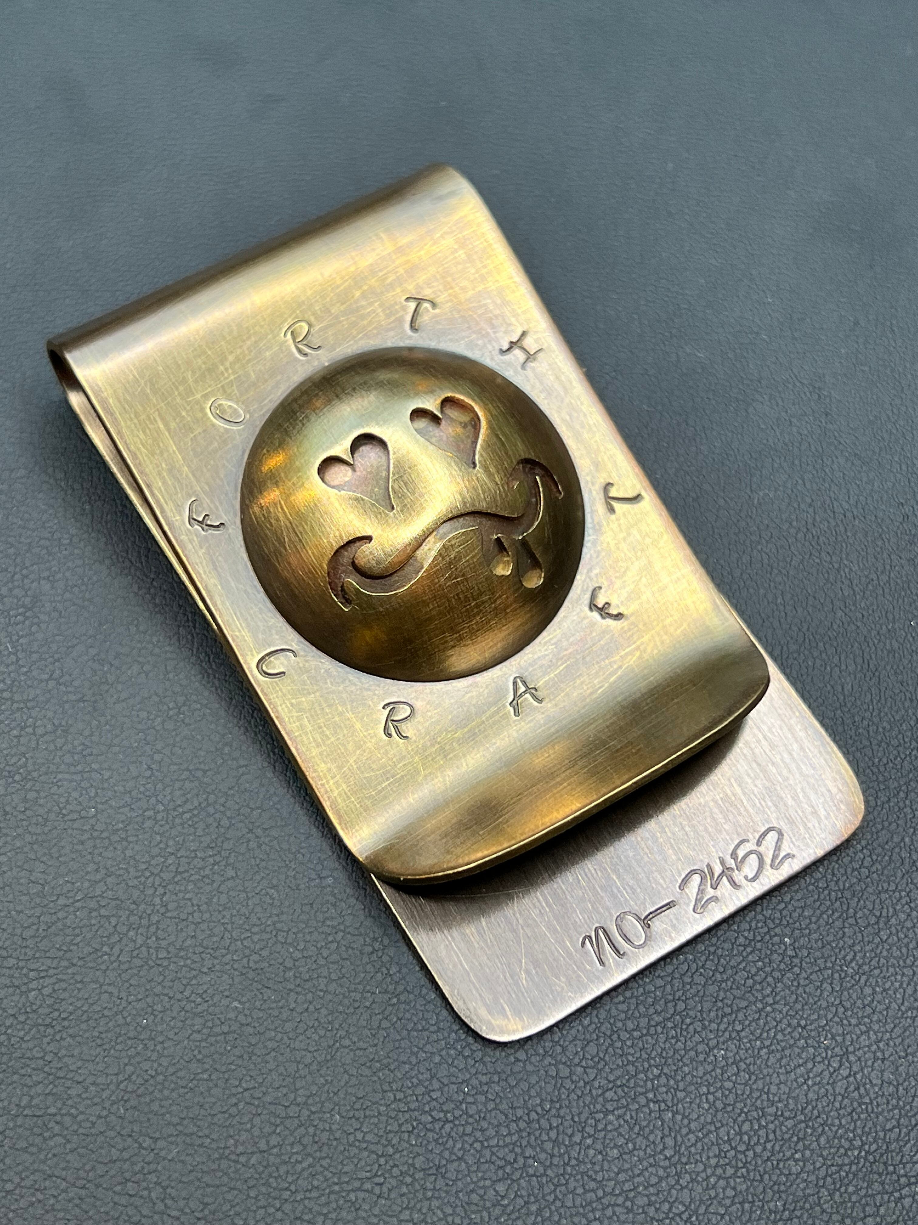 smile money clip ⑩(brass) | forthcraft