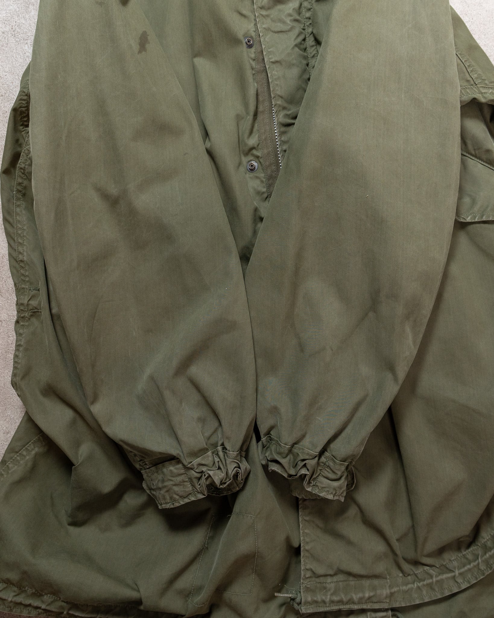 MEDIUM】Aluminum Zipper U.S.Army M-65 Field Parka Shell アメリカ軍