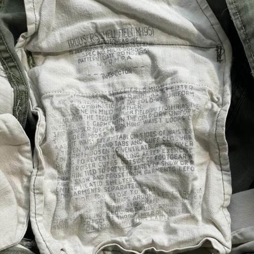 50s アメリカ軍 実物 M51 フィールドパンツ REGULAR SMALL 詳細写真10
