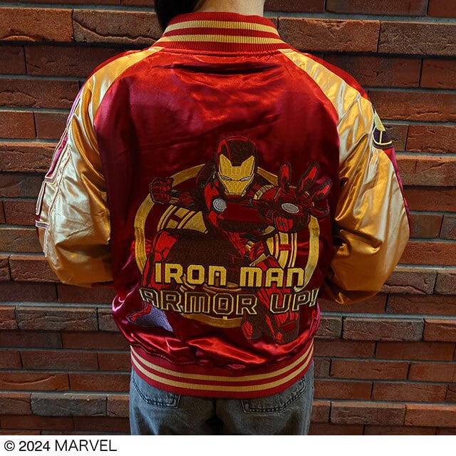 ほんとに最終値下げ　MARVEL アイアンマン　スカジャン キャラジャン】 Marvel マーベル アイアンマン アーマーアップ