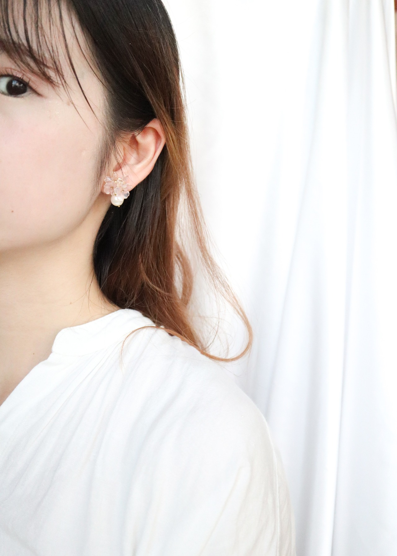 " 朝焼け（sakura）耳飾り”